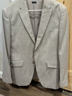 Perry Ellis Slim Fit Stretch Suit Vest Gray Suit 38L